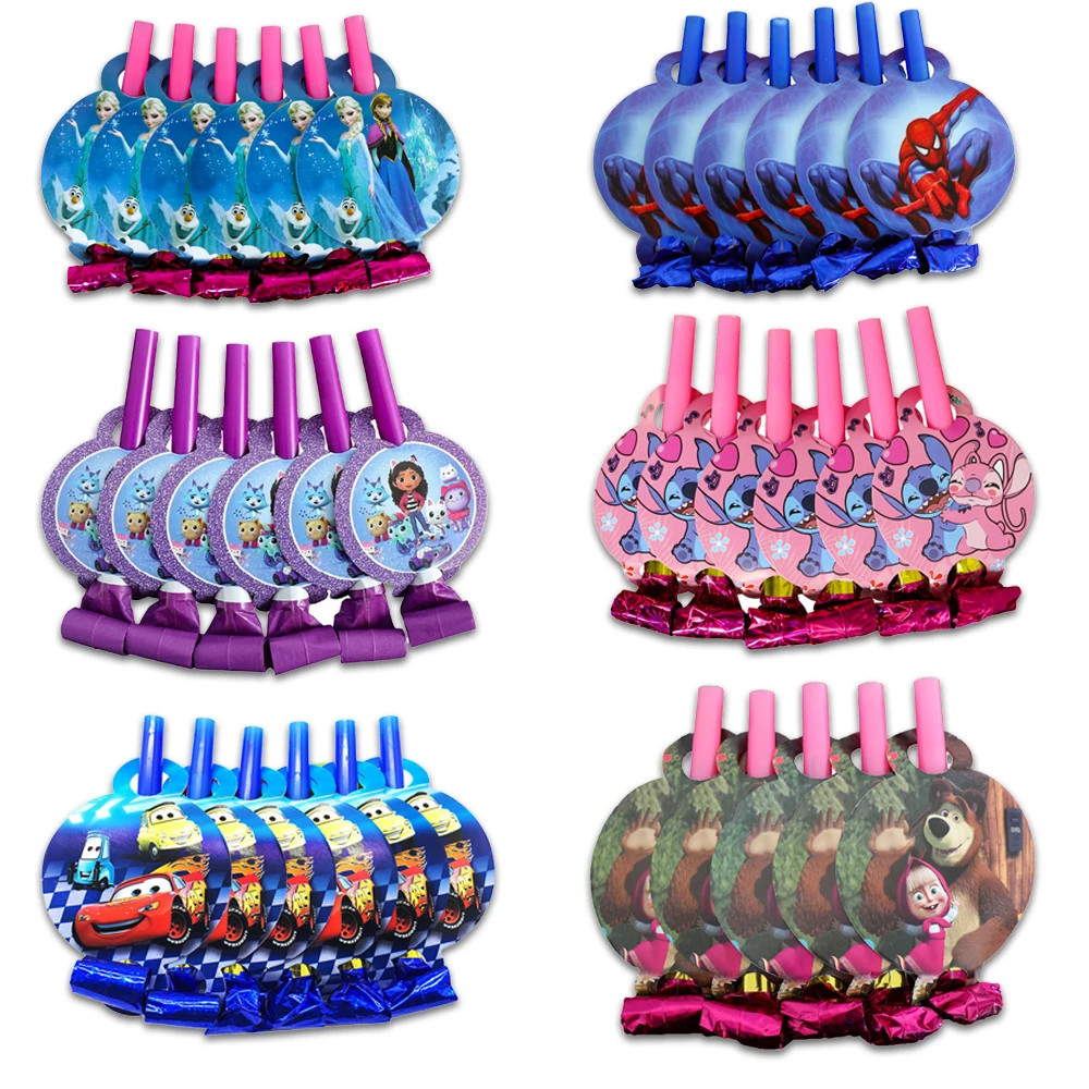 6 шт./компл. Disney Stitch Cars История игрушек Микки Габби Йода Моана Ферма Холодное