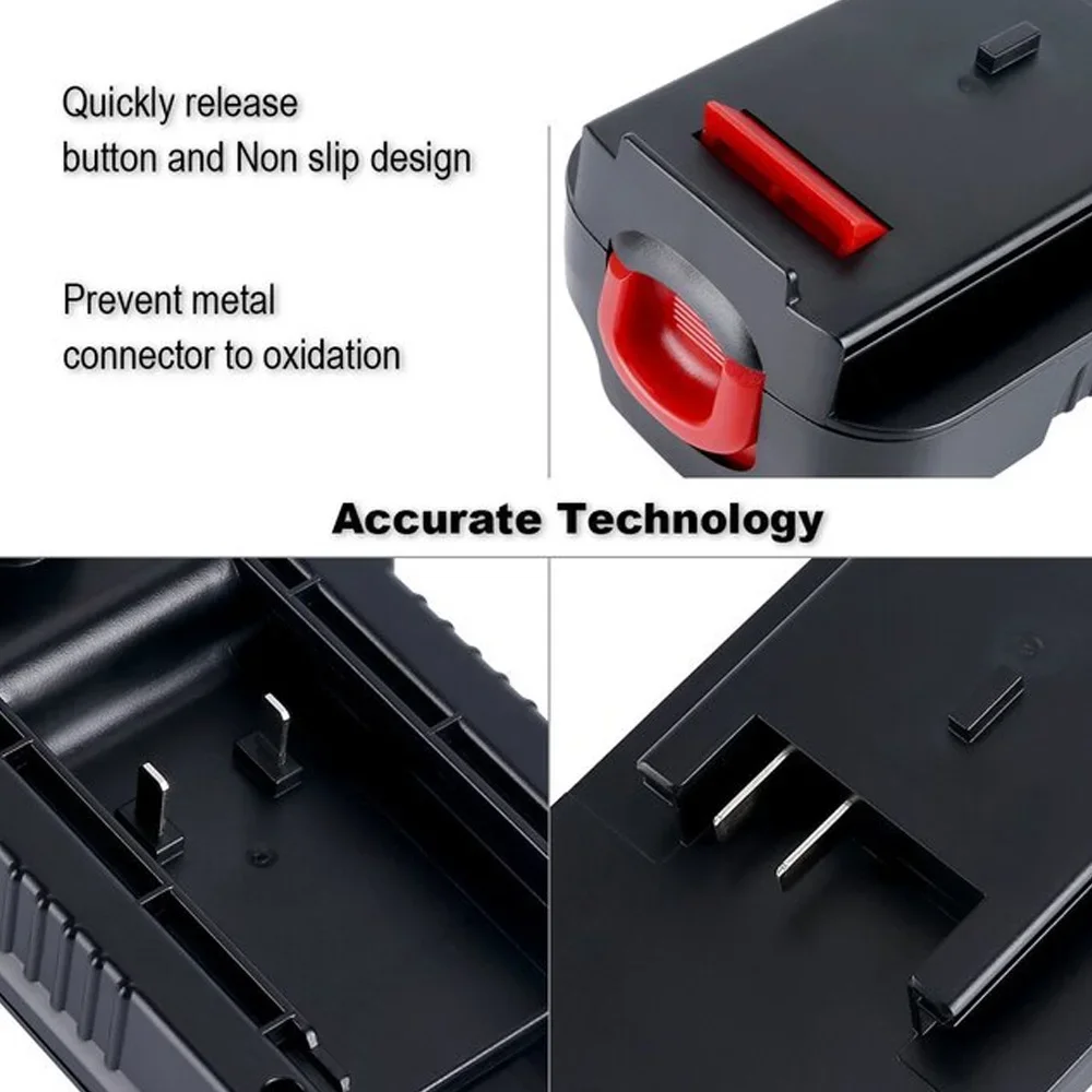 Фото Для Black Decker/Stanley/Porter Cable 20 В Макс. литиевая батарея на NiCad и NiMh аккумулятор, адаптер преобразователя аккумулятора для электроинструментов №4