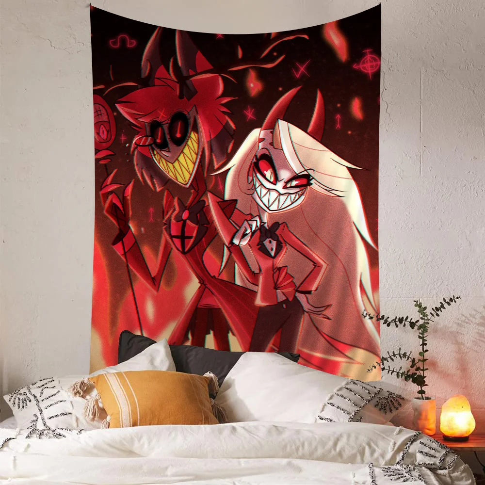 ТВ-шоу H-Hazbin отели мультяшный гобелен искусство научная фантастика комната