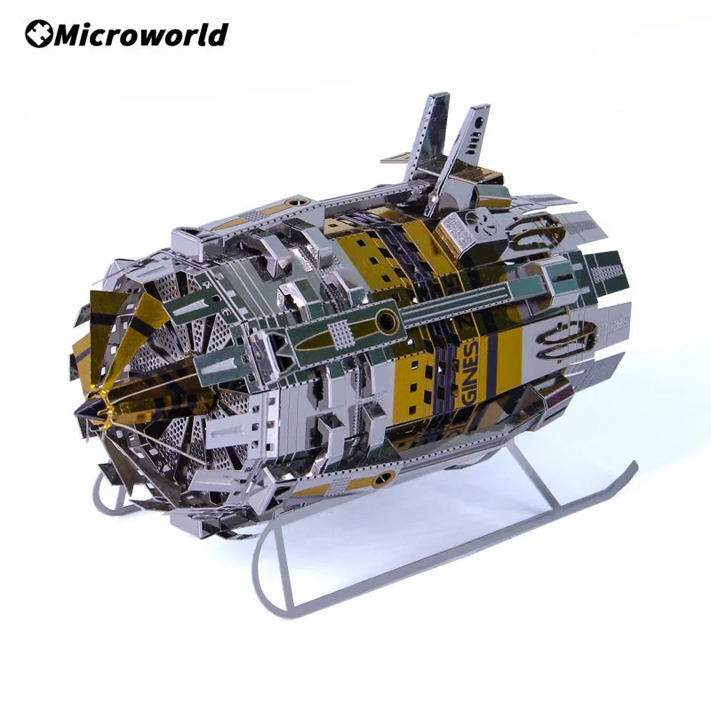 Microworld 3D Metal Nano Puzzle Mechanical Power Engine Models Kits DIY Laser Cut Assemble Jigsaw Games Gifts For Teen Adult