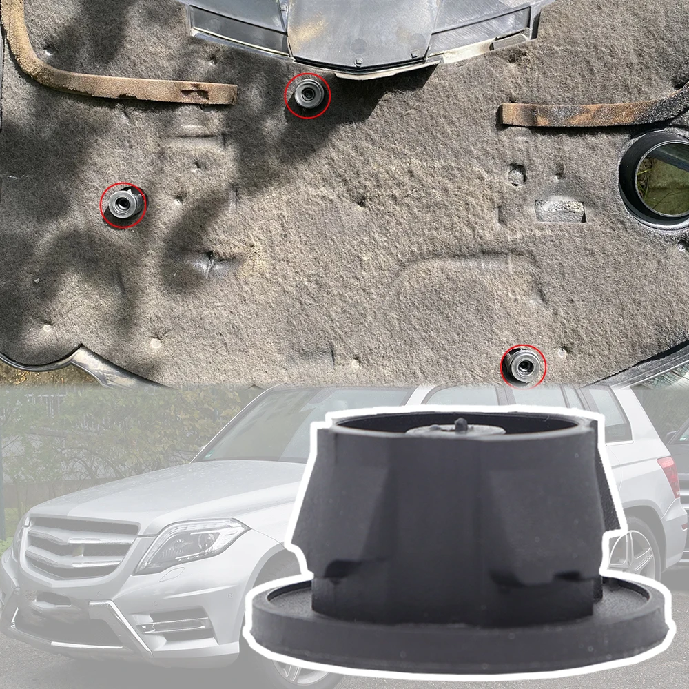 Для Benz GLK-Class X204 2008 2009 2010 2011 2012 - 2015 200/220/250/350 CDI крышка капота двигателя втулки крепление буфера