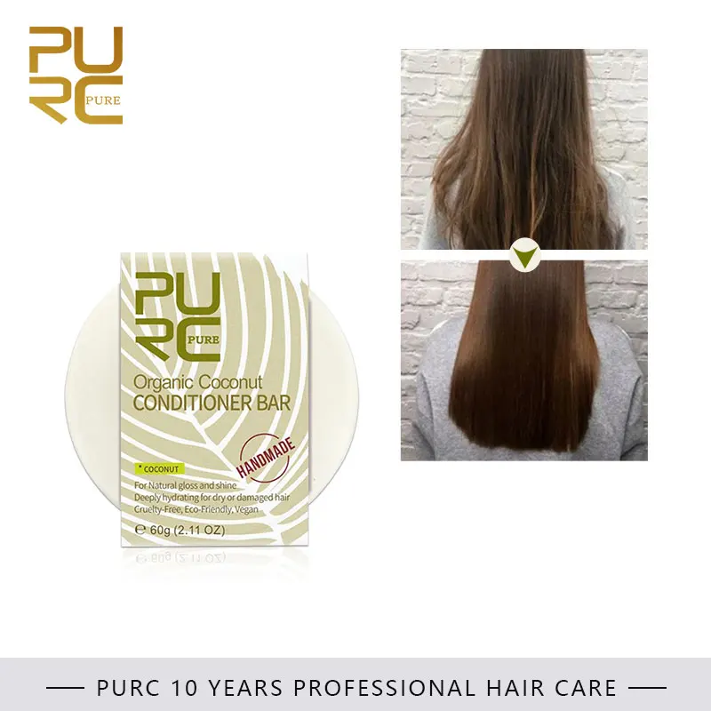Чистый органический кокосовый кондиционер веганский ручной выпрямитель