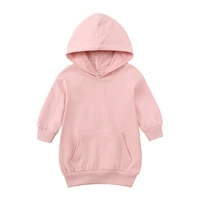 childrens new girls dress small and medium childrens candy color hoodie medium and long sweater