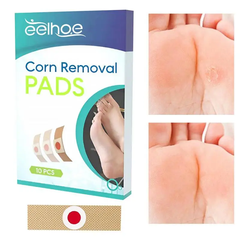 

Corn Pads 10pcs Foot Care Products Clean Cuticle Corn Remover Stickers Foot Corn Killer Calluses Removal Patch Moisturize Feet