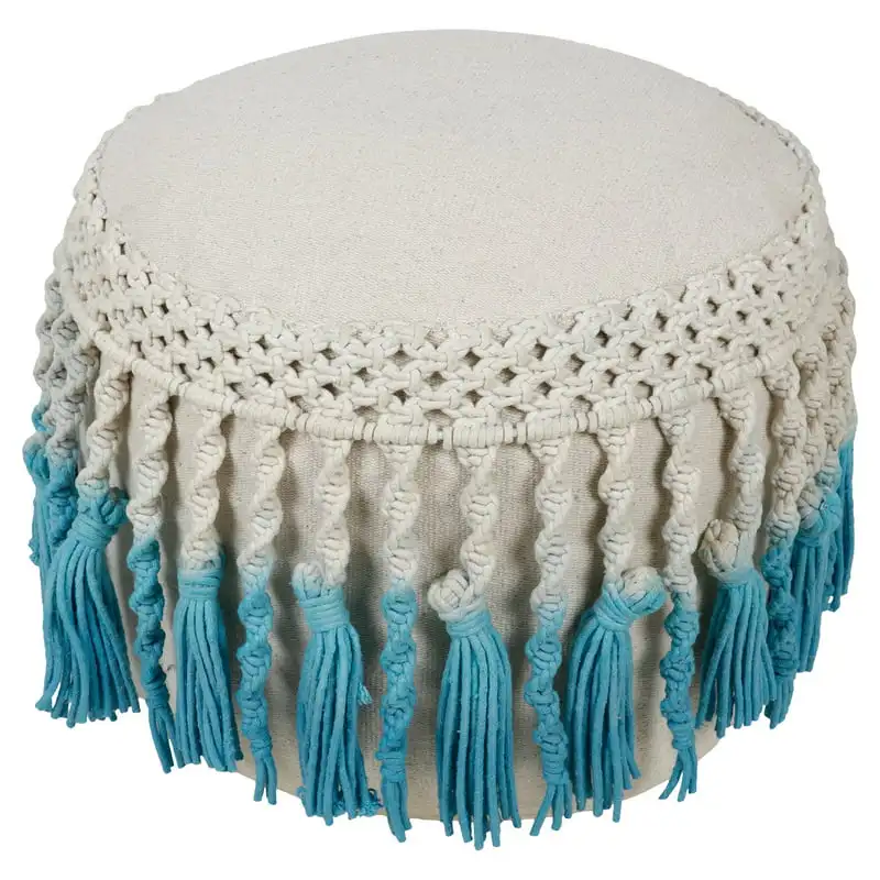 

Round Macrame Pouf