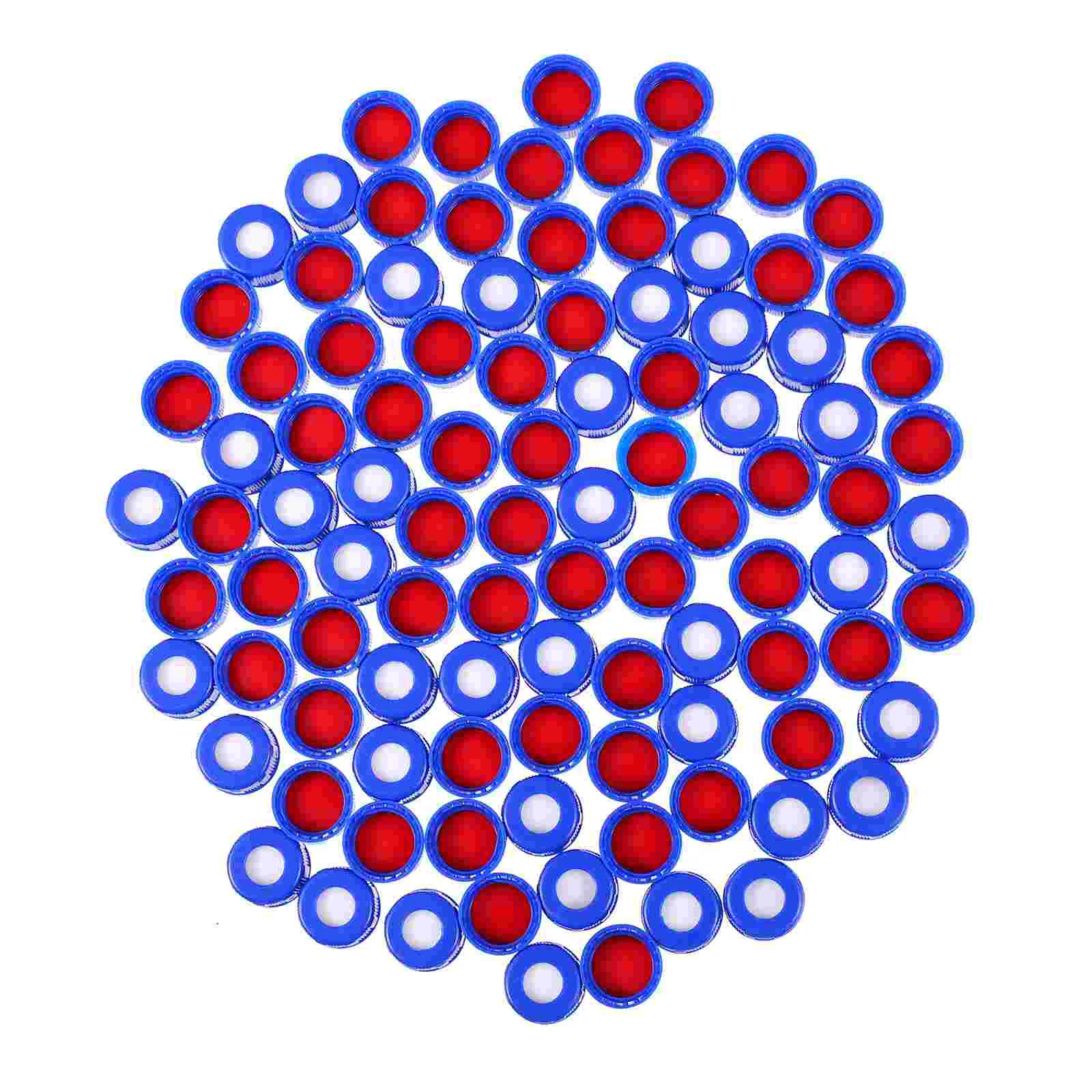 

100 Pcs Useful Durable Sample Sealing Plastic Can Lids Jar Cover for Bottles Sealing