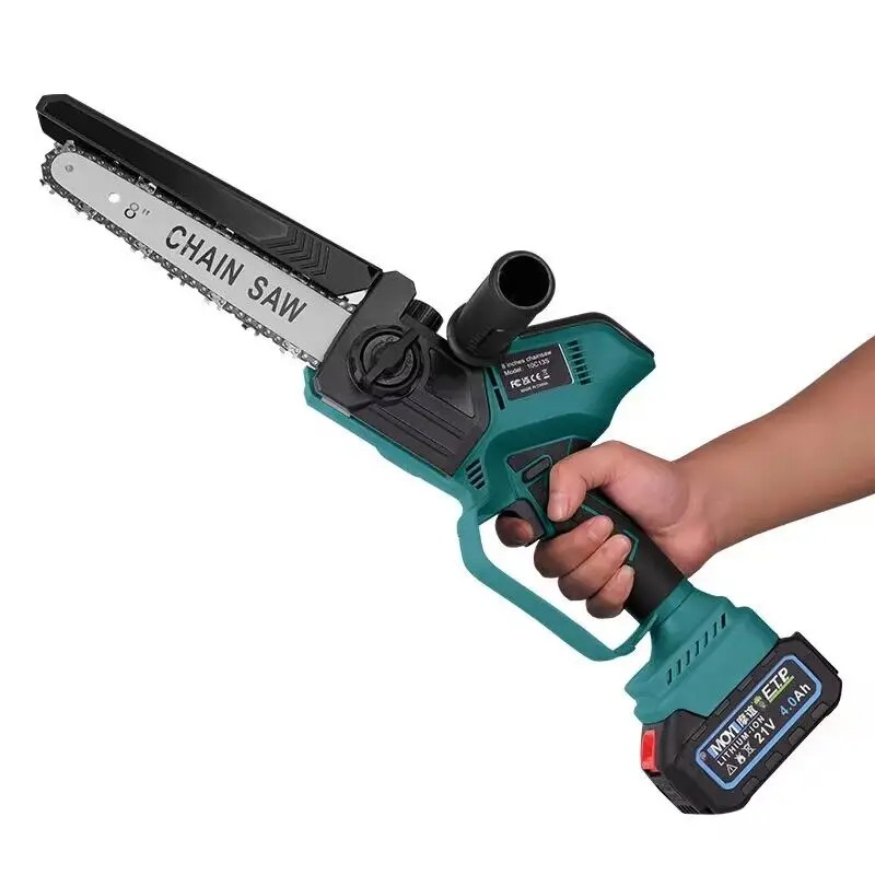 8-дюймовая литиевая бензопила бытовая маленькая ручная пила высокой мощности