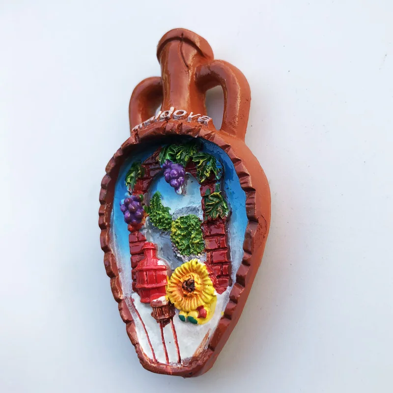 Креативная Молдавская керамическая банка магнит на холодильник наклейки с