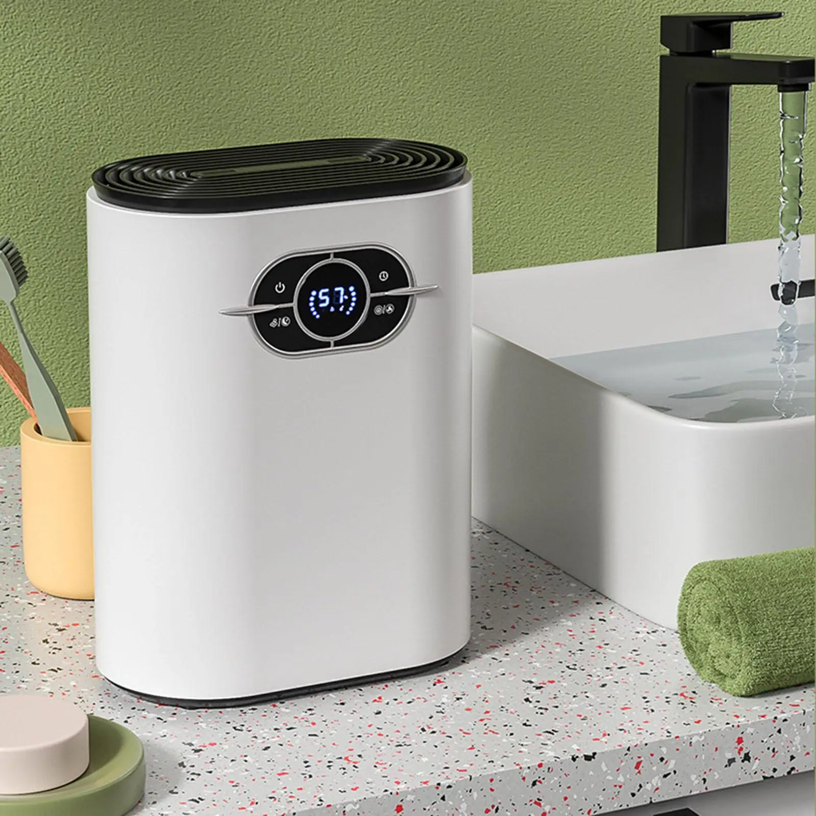 

Household Dehumidifier 1200ml Dehumidification Moisture Absorption Dryer for Closet Bathroom Bedroom Basement RV