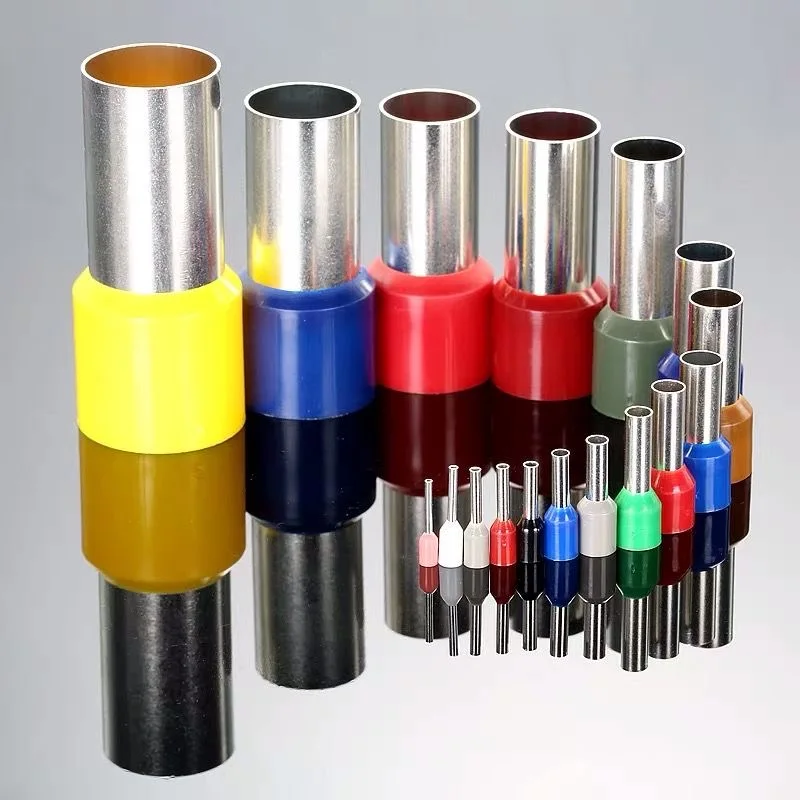 

100pcs/Pack E0508 E7508 E1008 E1508 E2508 Insulated Ferrules Terminal Block Cord End Wire Connector Electrical Crimp Terminator