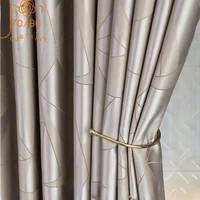 New Simulation LusterPolygonal Jacquard Thickening Blackout Curtains for Living Room Bedroom Dining Room Partition Curtain