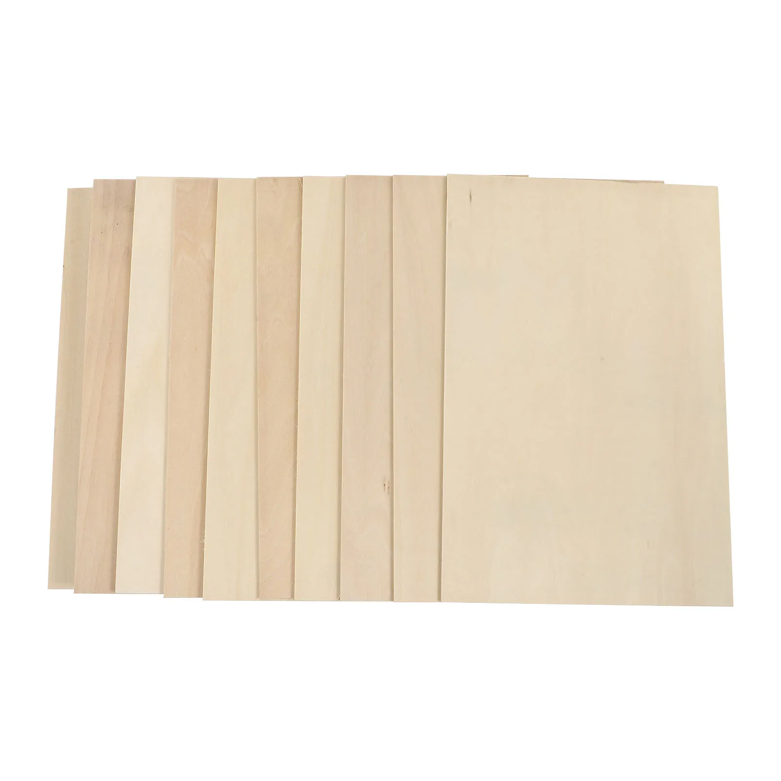

5/10Pcs Basswood Plywood DIY Pyrography Supplies Unfinished Wood Piece Craft For DIY House Ship Airplane Model Craft Material
