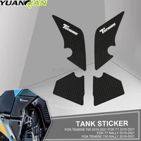 t7 rally motor non slip side fuel tank stickers pad rubber traction tank pad sticker 3m for yamaha tenere 700 rally 2019 2021