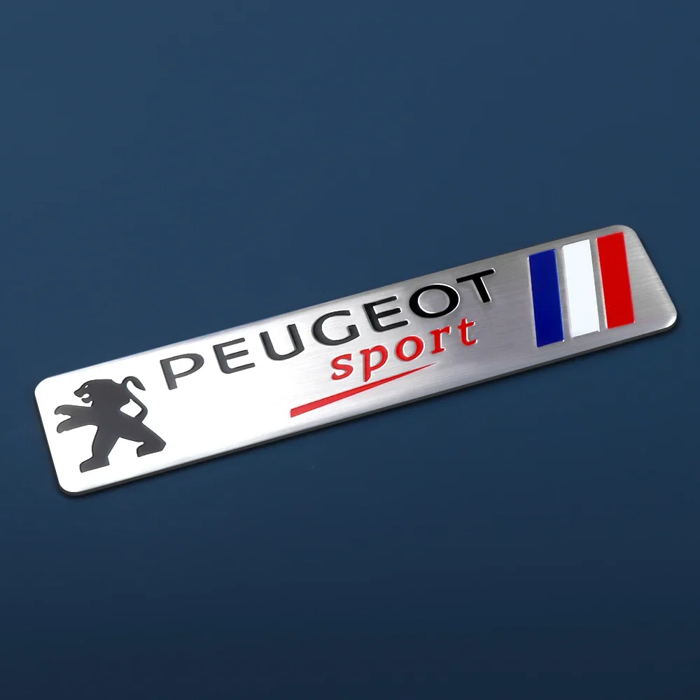 

Алюминиевый автомобильный значок, боковая наклейка на крыло, декоративная наклейка на багажник, Стайлинг для Peugeot 206 308 307 208 207 3008 2008 508 Sw 407 5008
