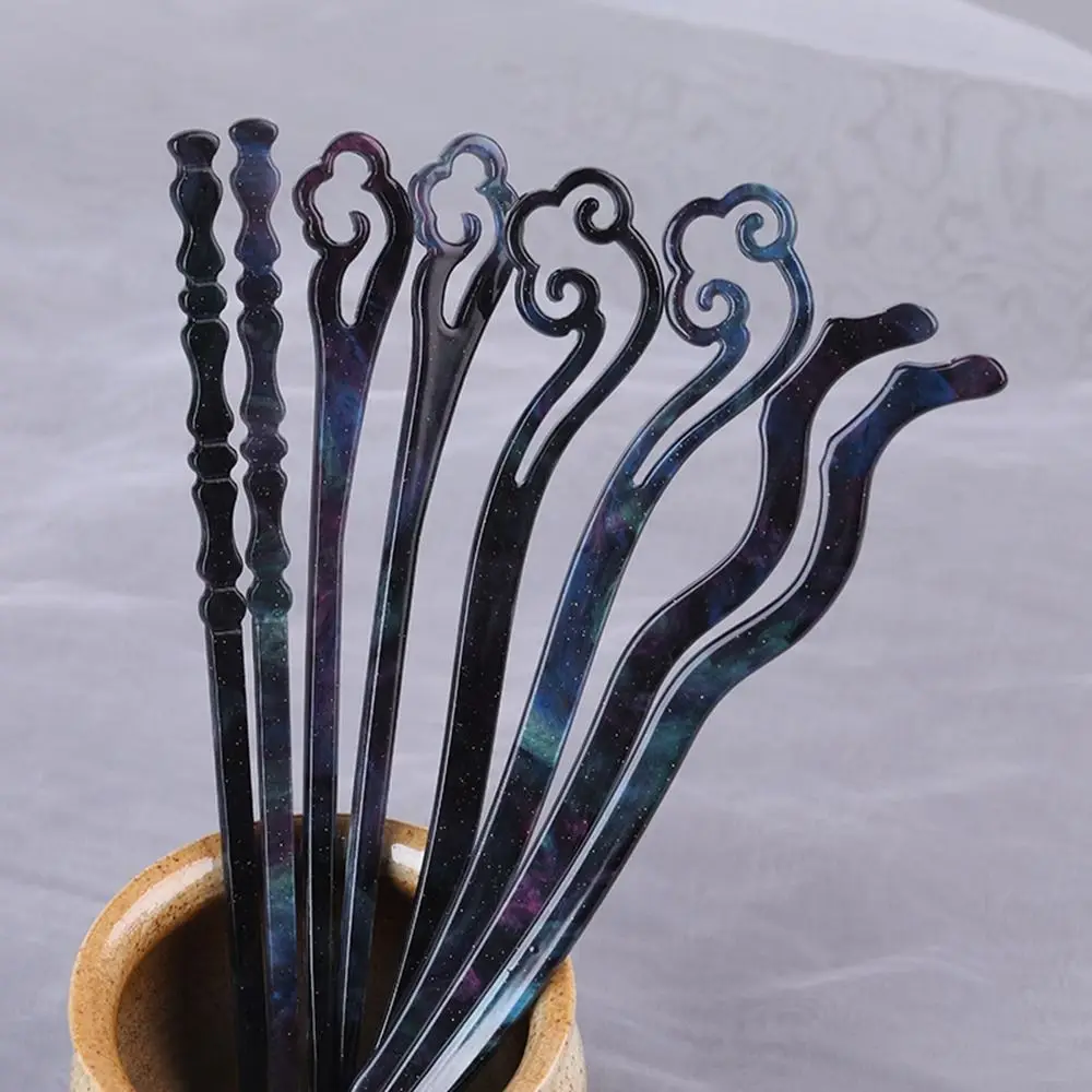 

Elegant Ancient Style Hair Sticks Gentle Simple Hair Clip Girl's Coiled Hairpin Hanfu Headdress Chinese Style Hair Accessories