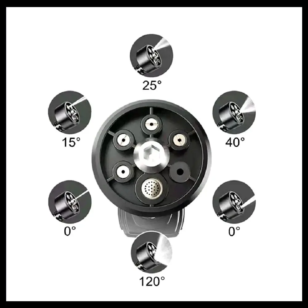 

Насадка для автомойки автомобиля, 6 в 1, регулируемый беспроводной мойщик высокого давления, 1/4 дюйма, детали водяного пистолета, насадка шла...