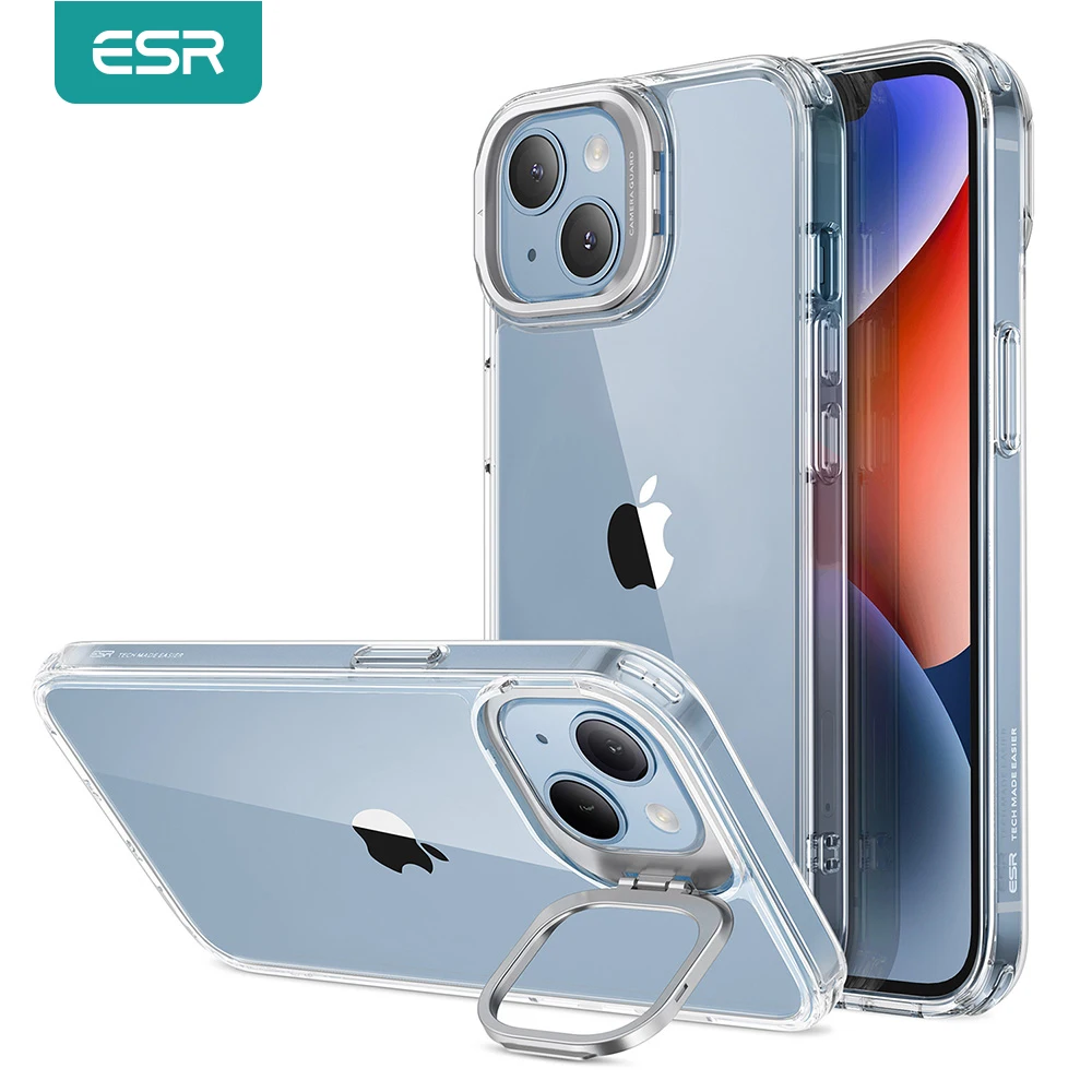 

ESR for iPhone 14 Pro Max Kickstand Case for iPhone 14 Pro Clear Classic Hybrid Cover With Camera Guard Kickstand for iPhone 13