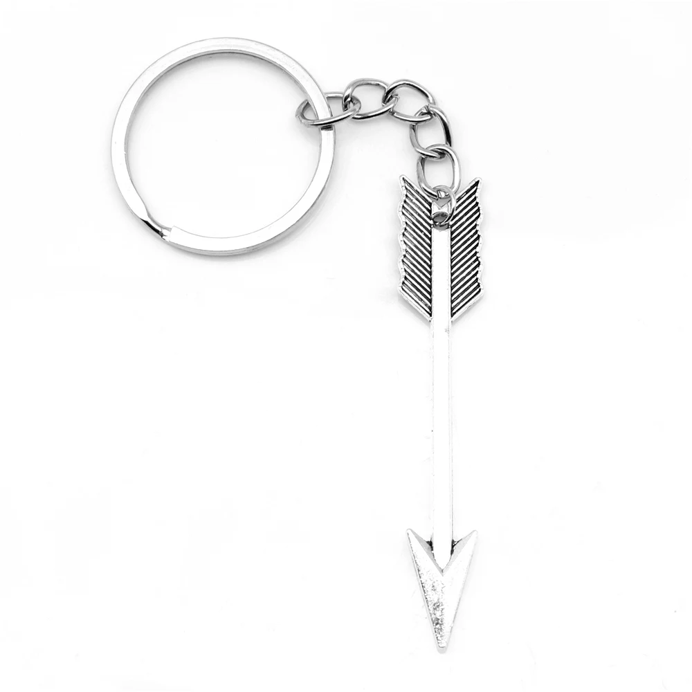 

1pcs Antique Silver Color 11x61mm Arrow Keychain Handmade Jewerly Diy