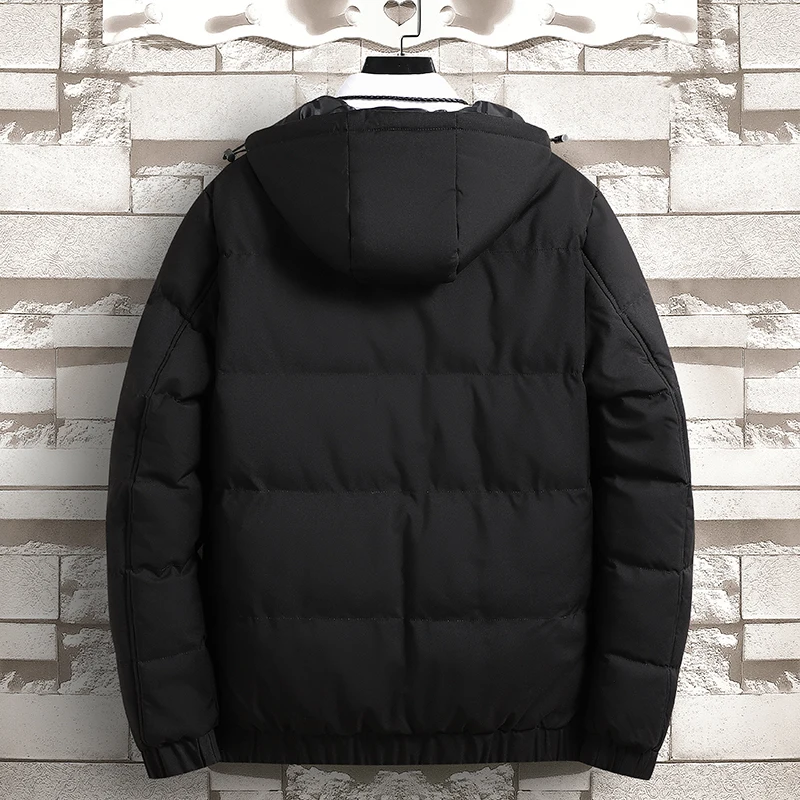 2022 New Casual Clothing Hooded Cotton Padded Jacket Men's Autumn Winter Jackets Thick Warm Outwear Parkas Coat Male