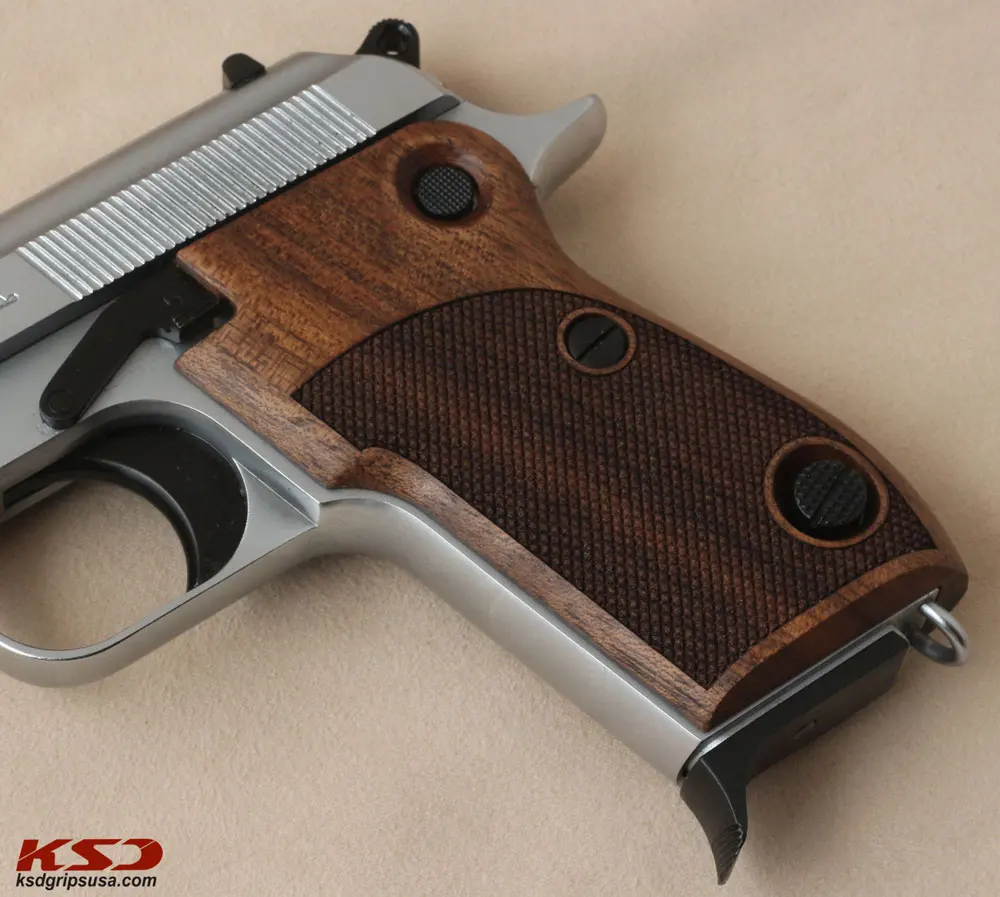 

Ksd Beretta Compact Type M Model Compatible Walnut Grip for Replacement (with Diamond Checkered Pattern)