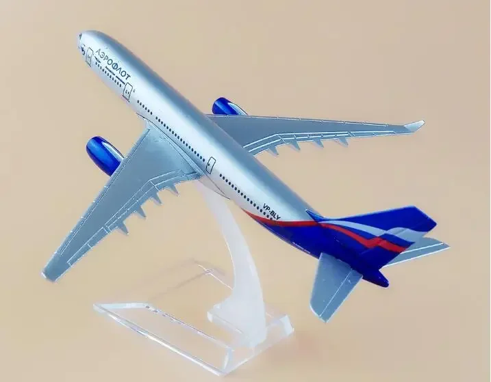 16 см сплав металла Air Aeroflot Russian Airlines Airbus 330 A330 Airways модель самолета с подставкой