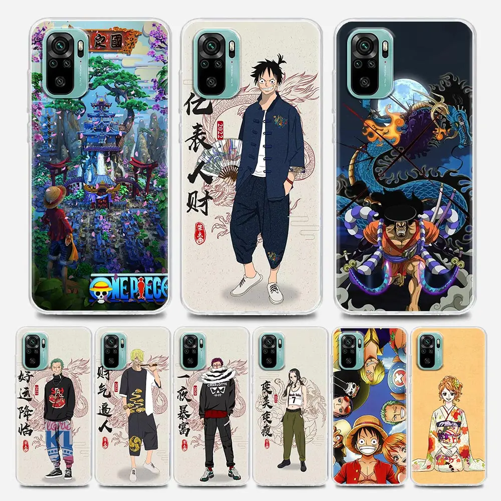 

Anime One Piece National Tide Retro Clear Redmi Case for Note 7 8 9 10 5G 4G 8T Pro 8 8A 7A 9A 9C K20 K30 K40 Y3 10X 4G Silicone