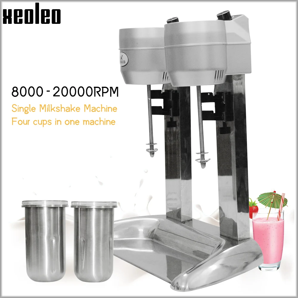 

XEOLEO 650ml Milk shake machine Double cups Milk shaking machine Milkshaker 20000rpm Milk shake stirring Beverage Mixer 110/220V