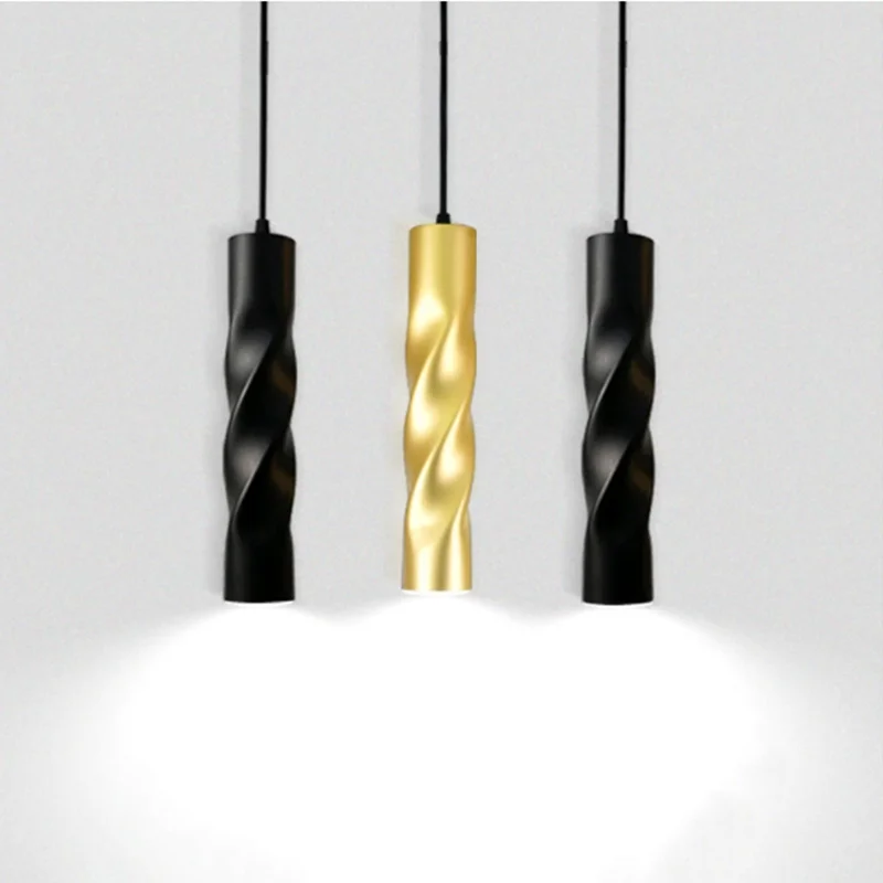 

Dimmable Cylinder LED Pendant lamps Kitchen Island Dining Room Shop Bar Counter Decoration Pipe Cord LED Pendant Lights