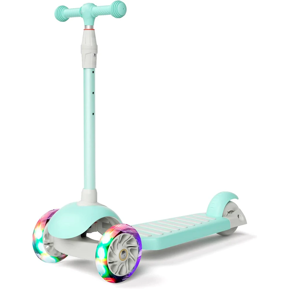 

67i 3 Wheel Scooter for Kids,with 4-LEVEL Adjustable Height and Light-Up Wheels,for Children Ages 3-12,turn and Stop Easily
