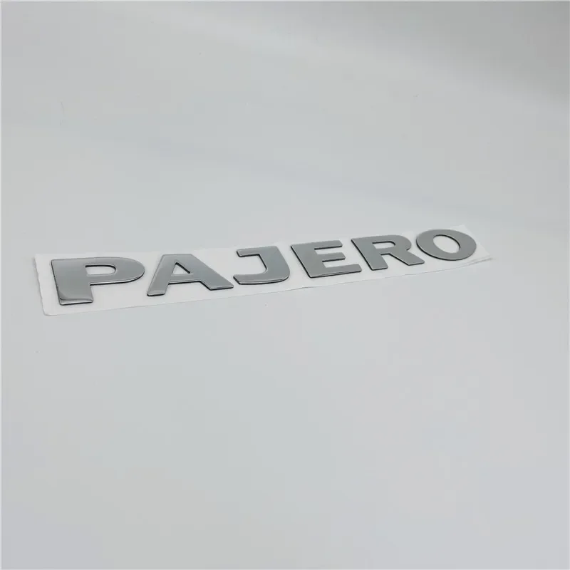 

3 цвета для эмблемы Pajero, задний багажник, задняя дверь, логотип, табличка с именем, автомобильные наклейки, 22 см