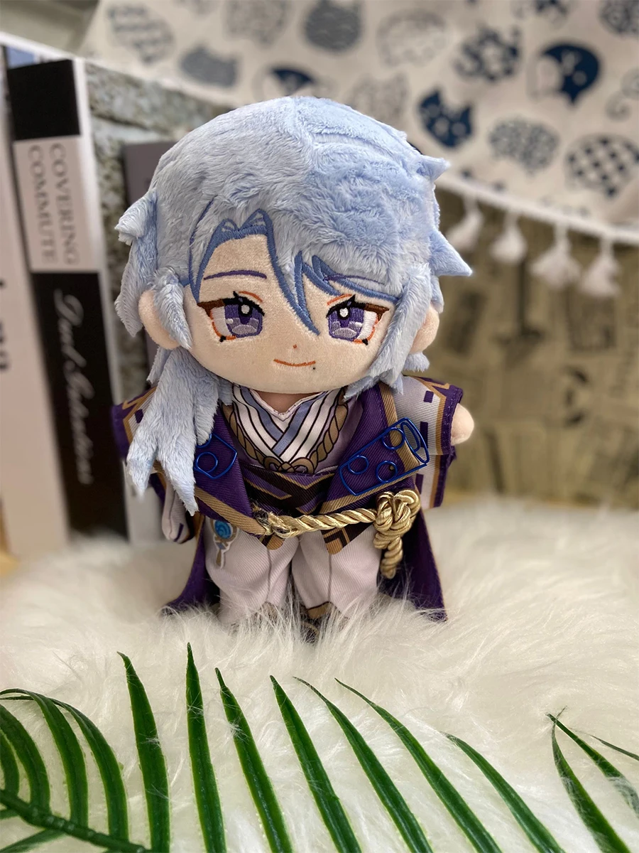 

Game Anime Game Genshin Impact Kamisato Ayato Cosplay Cute Plush Stuffed Change Dolls Toy 20cm Doll Plushie Clothes XmasGift