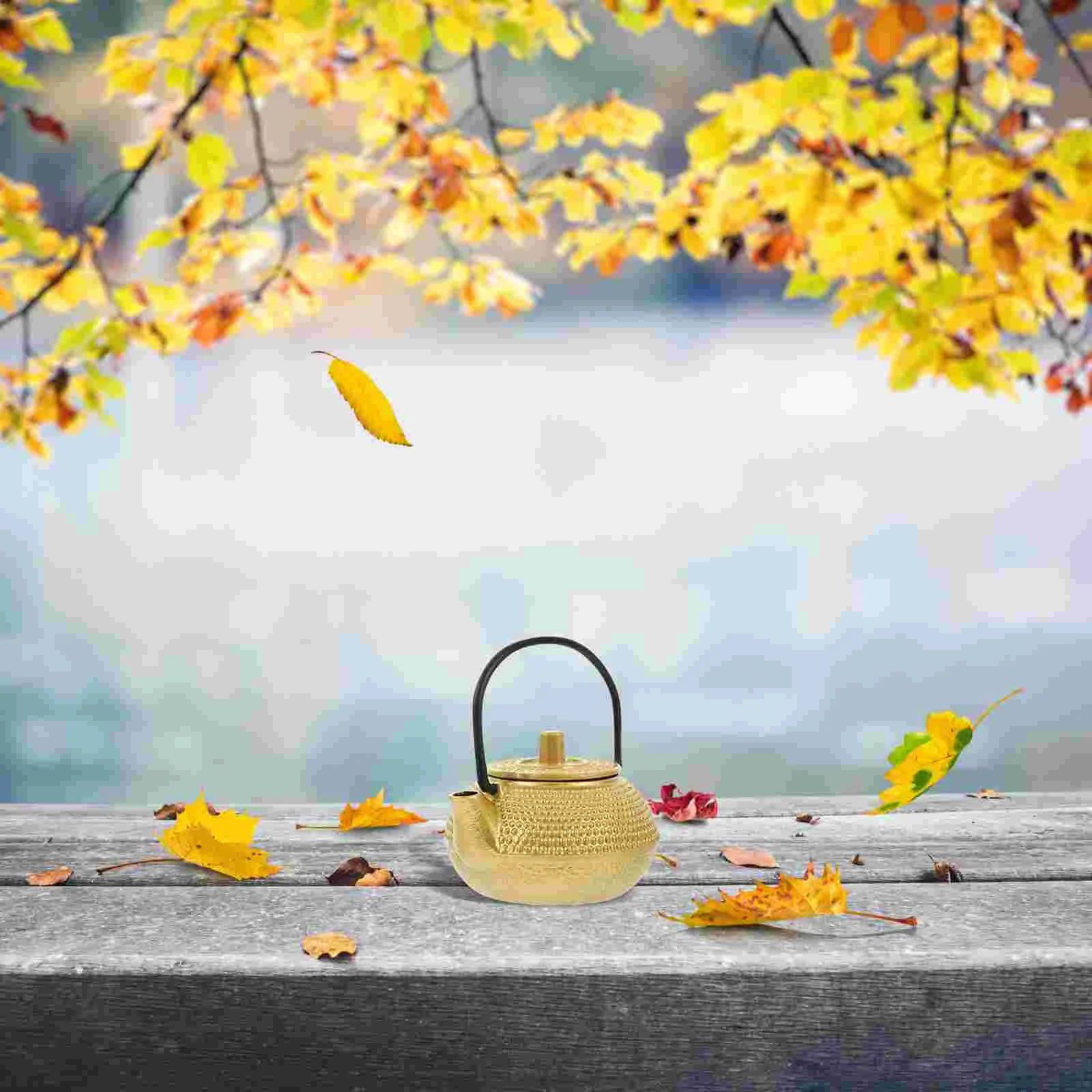 Чугунный чайник набор винтажный декор металлический маленький украшение