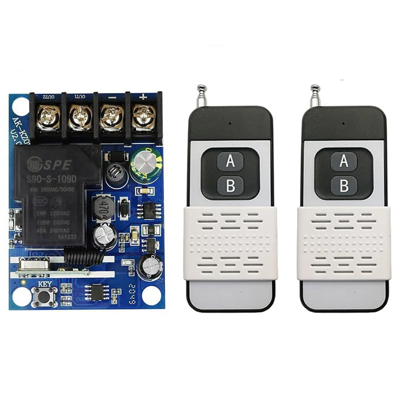 DIY беспроводной 433 МГц универсальный пульт дистанционного управления DC 12 В 24 48 30а