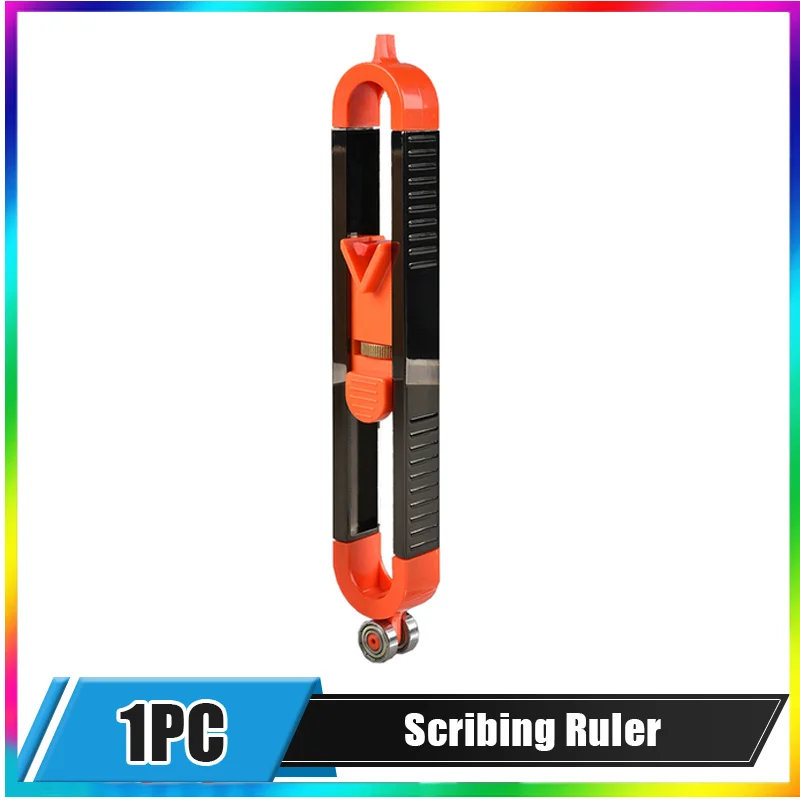 

Profile Scribing Ruler Contour Gauge with Lock Adjustable Locking Precise Woodworking Measuring Gauge Profile Duplicator