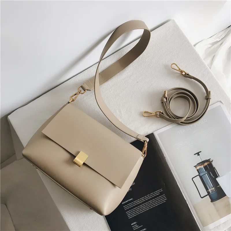 

2022 Autumn Genuine Leather Ladies Casual Flap Bag New Retro Soft Cowhide Shoulder Bags Female Fashion Messenger Bag Commuter