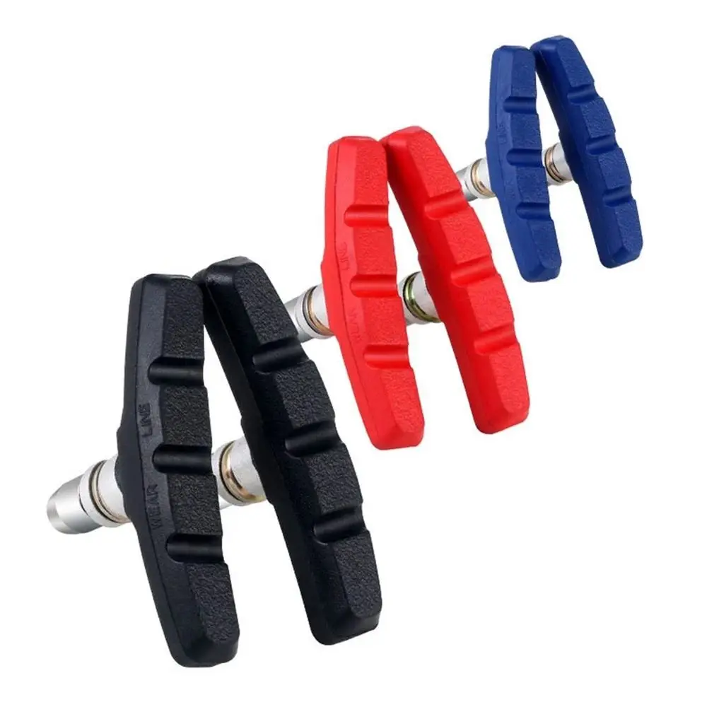 1Pair Mountain Bicycle V Brake Pads MTB Road Bike Replacement Break Block Cycling V Brake Bicycle Parts