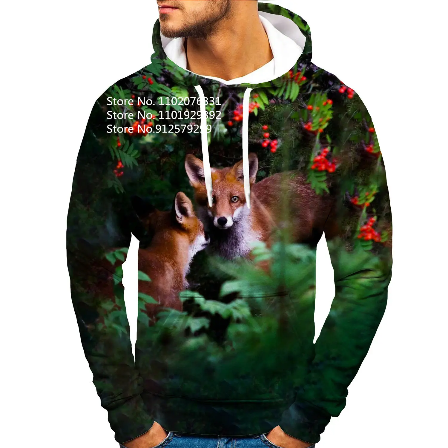 Casual Camouflage Hunting Animal Fox 3D Hoodie Men/Women Printing Sweatshirts Funny Shirt Sportwear Harajuku Pullover