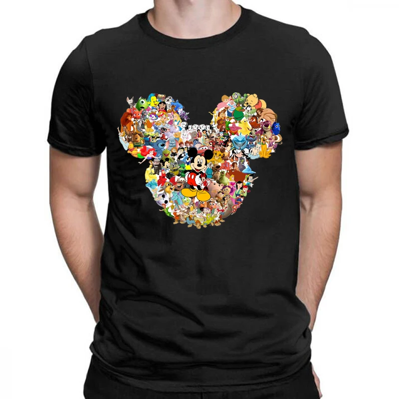 

Disney Mickey Mouse Women's T-shirt Cute Fashion Women's Clothing Couples Universal Tops