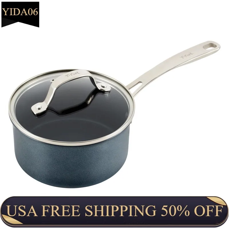 

T-fal платиновая антипригарная Кастрюля с индукционной основой, неограниченная Коллекция Посуды, 3 кварты