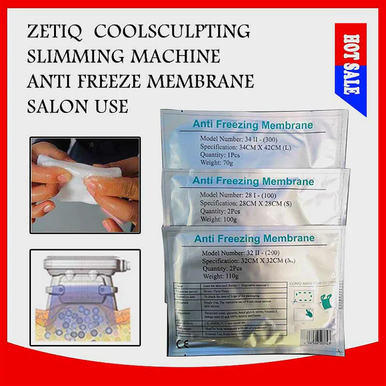 

Anti Freezeing Membranes For Cryo Machine 100Pcs Lot Anti Freeze Membrane 0.6G Bag 28 X 28Cm Cryo Therapy Pads