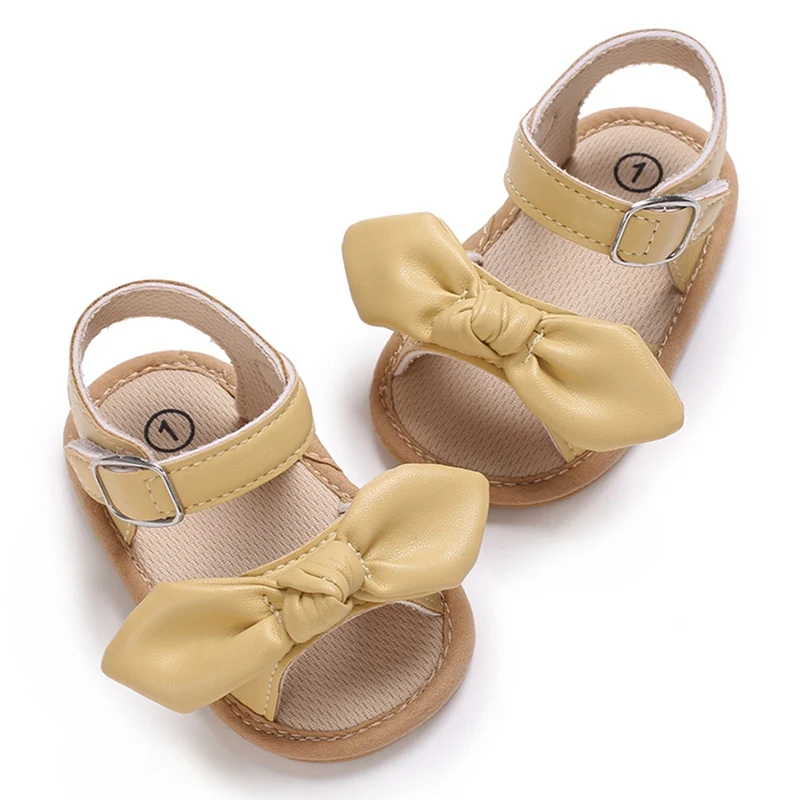 Детские туфли для первых ходунков с узлом-бабочкой девочек 0-18 месяцев дизайн на