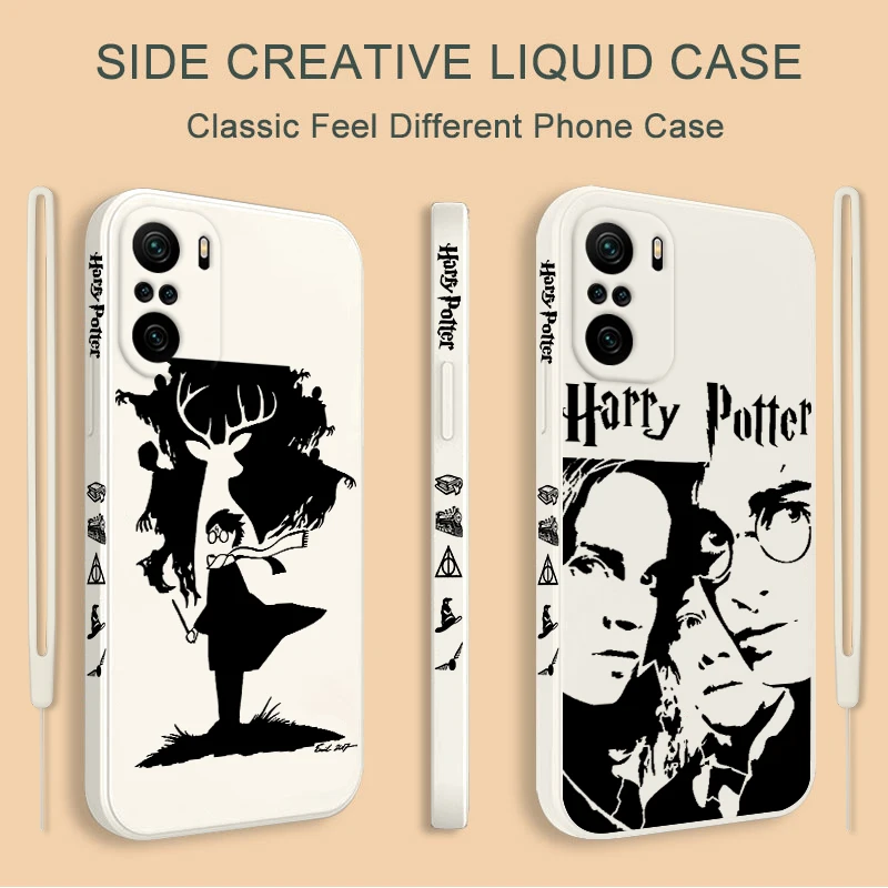 

Handsome Potters Wand Harries Phone Case For Redmi K50 K40 Gaming K30 K30S 10 10C 10X 9A 9 9T 9C 9AT 8 5G Liquid Left Rope