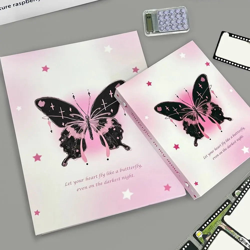 

Journal Diary Idol Star Photo Storage Albums Photocard Holder Kawaii Collect Book Butterfly A4/A5 Binder Photo Album