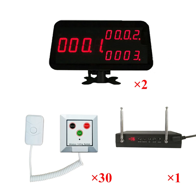 LED Receiver Display with Patient Button Signal Repeater Wireless Service For Hospital Clinic