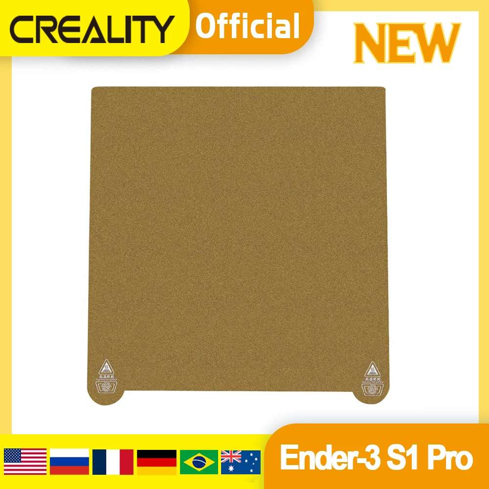 

CREALITY 3D Original Printer Parts PEI Printing Plate Kit + Metal Pad 235×235×2mm For Ender-3 S1 Pro 3D Printer