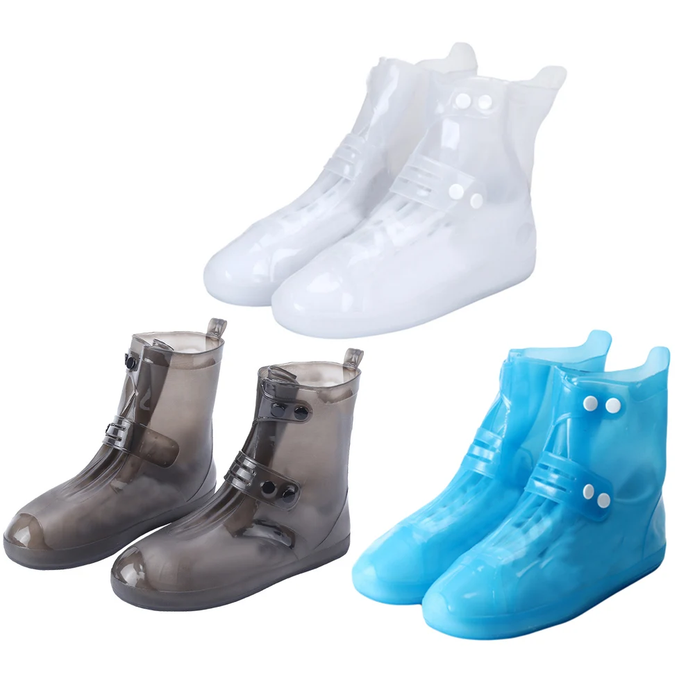 

Protective Anti-Slip Waterproof Thick Button Rain Boot Cover High-Top Overshoes Rain Boot Cover High-Top Overshoes Rain Boot Cov