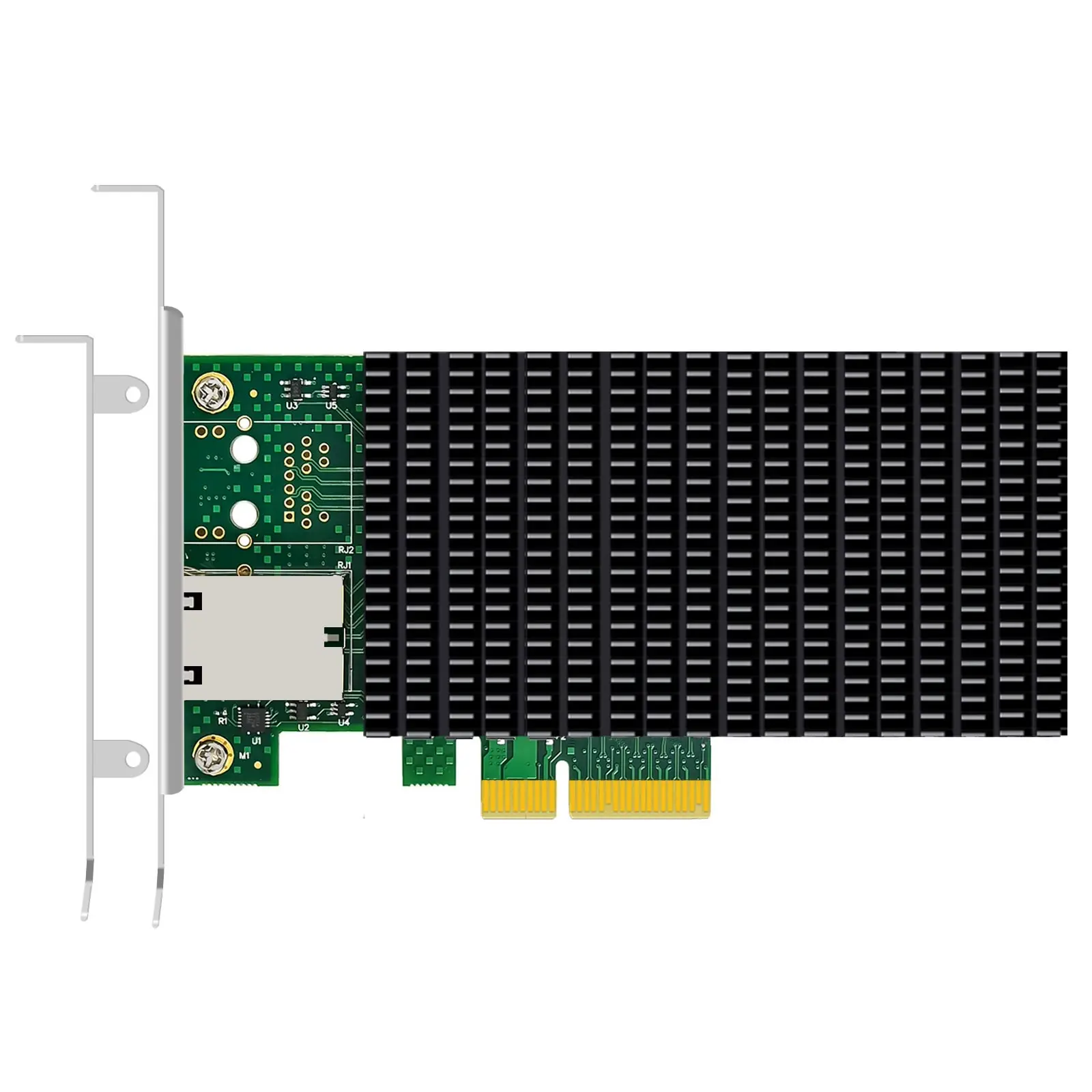 Фото Сетевая карта Ethernet 10G RJ45 с контроллером Intel X550, интерфейсом PCIE 3.0 X4 №1