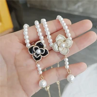 2022 fashion pearl necklace camellia clavicle chain vintage summer woman necklace luxury jewelry