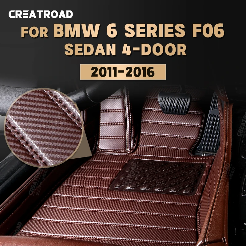 

Напольные коврики из углеродного волокна на заказ для BMW 6 серии Sedan F06(4-Door)2011-2016 12 13 14 15 футов ковер автомобильные аксессуары для интерьера