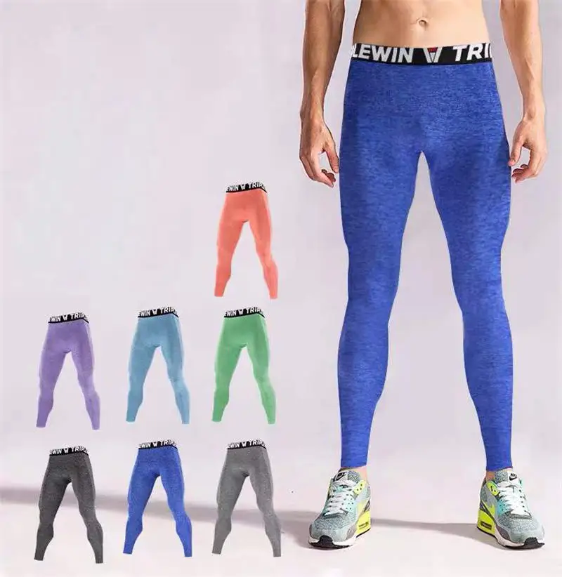 Summer Spring Autumn Men Running Tights GYM Pants Male Basketball Football Soccer Fitness Exercise Sport Long Leg Leggings 22